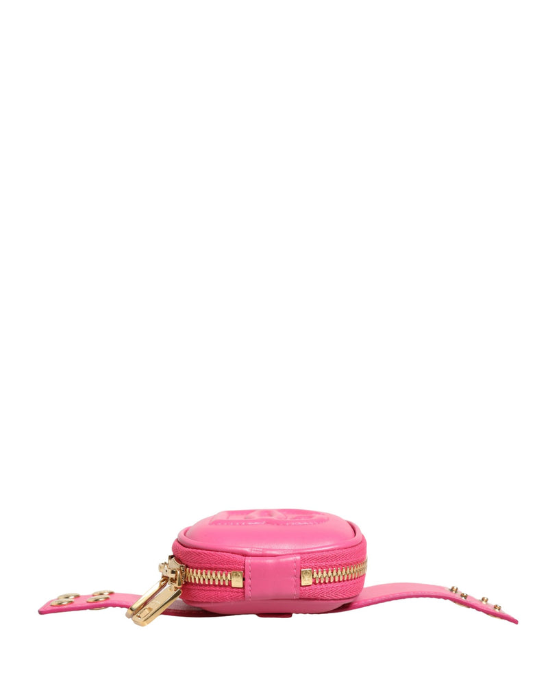 Dolce & Gabbana Pink Calf Leather DG Logo MULTIFUNCTIONAL KIT Borse Bag