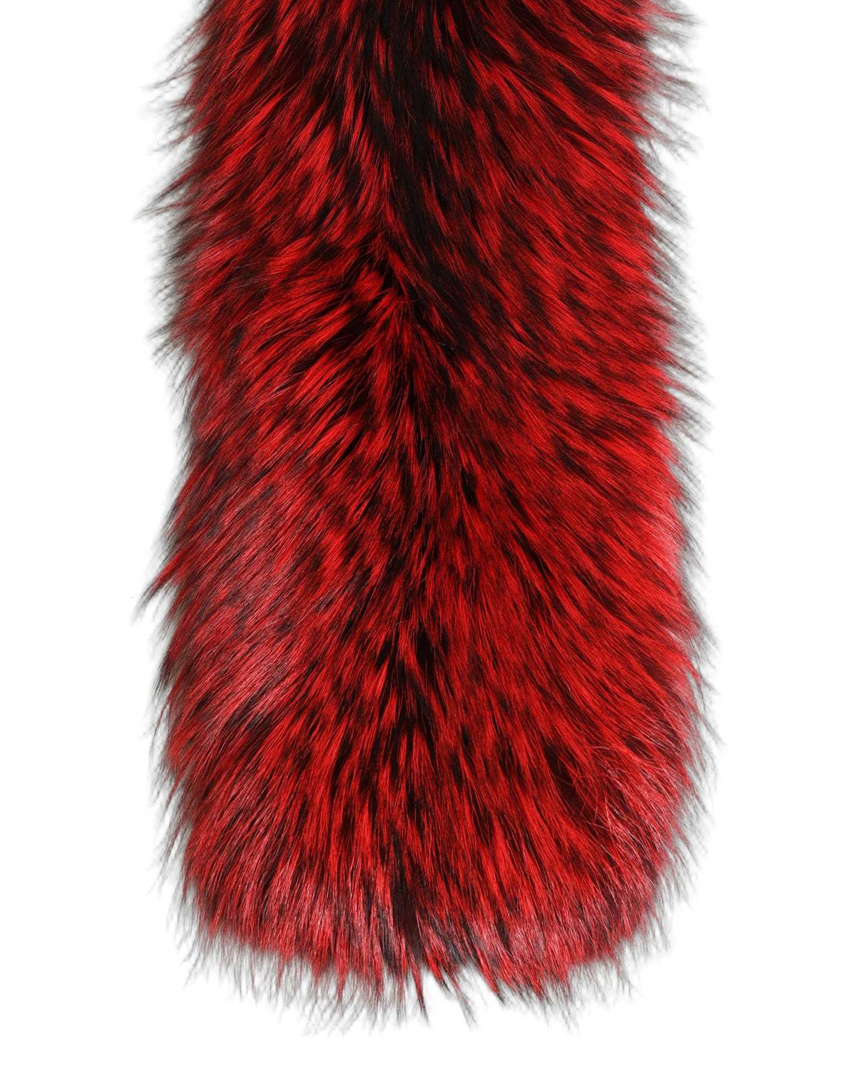 Dolce & Gabbana Red Fox Fur Neck Wrap Warmer Winter Scarf
