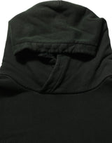Dolce & Gabbana Black Cotton Hooded Men Sweatshirt Sweater