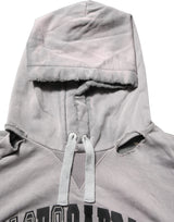 Dolce & Gabbana Gray Graphic Hooded Sweatshirt Men Sweater