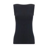 Wolford Black Modal Sleeveless T-Shirt - Aurora Top