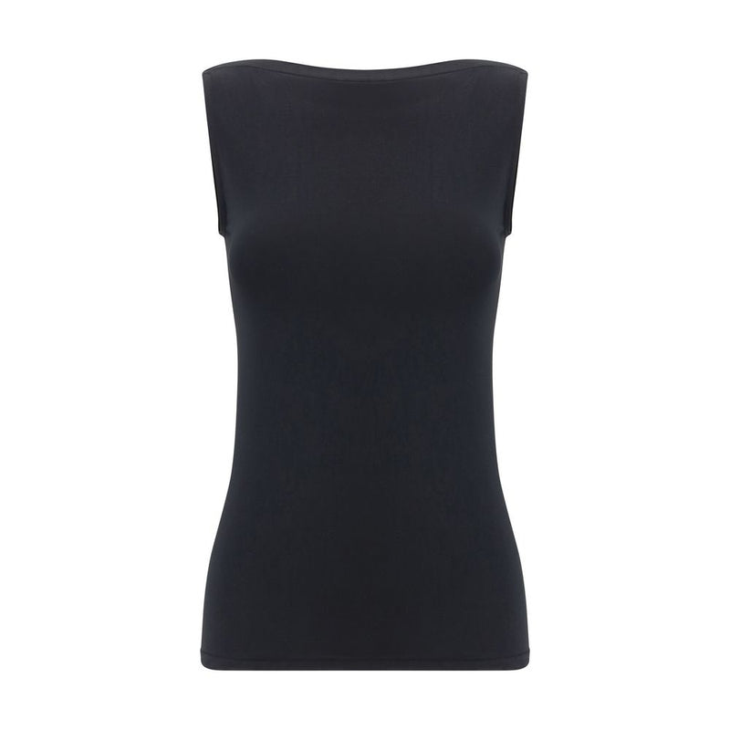 Wolford Black Modal Sleeveless T-Shirt - Aurora Top