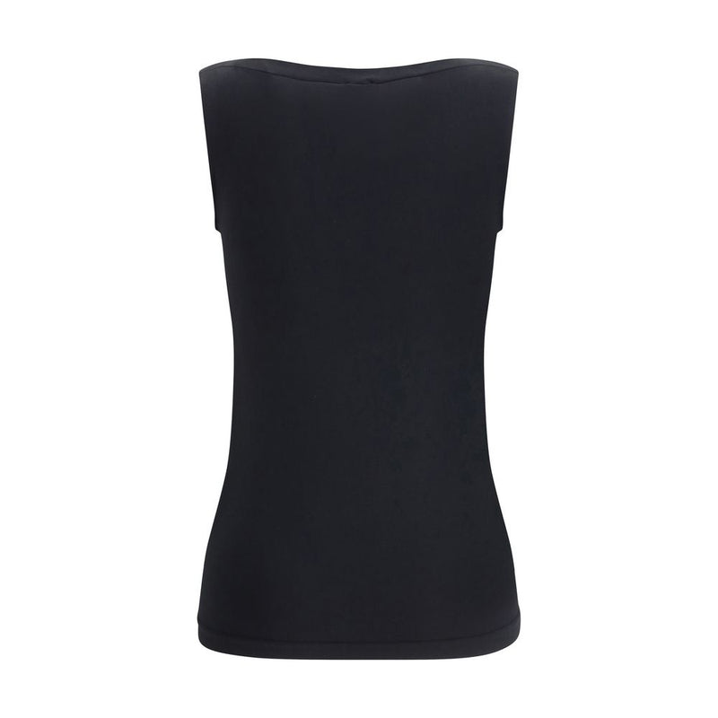 Wolford Black Modal Sleeveless T-Shirt - Aurora Top