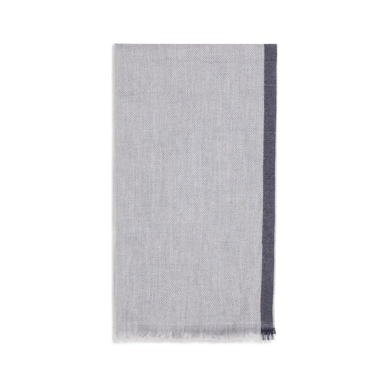 Écharpe en cachemire gris Brunello Cucinelli