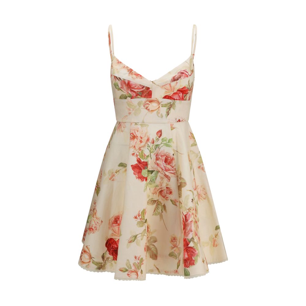 Robe décontractée en lin beige Zimmermann
