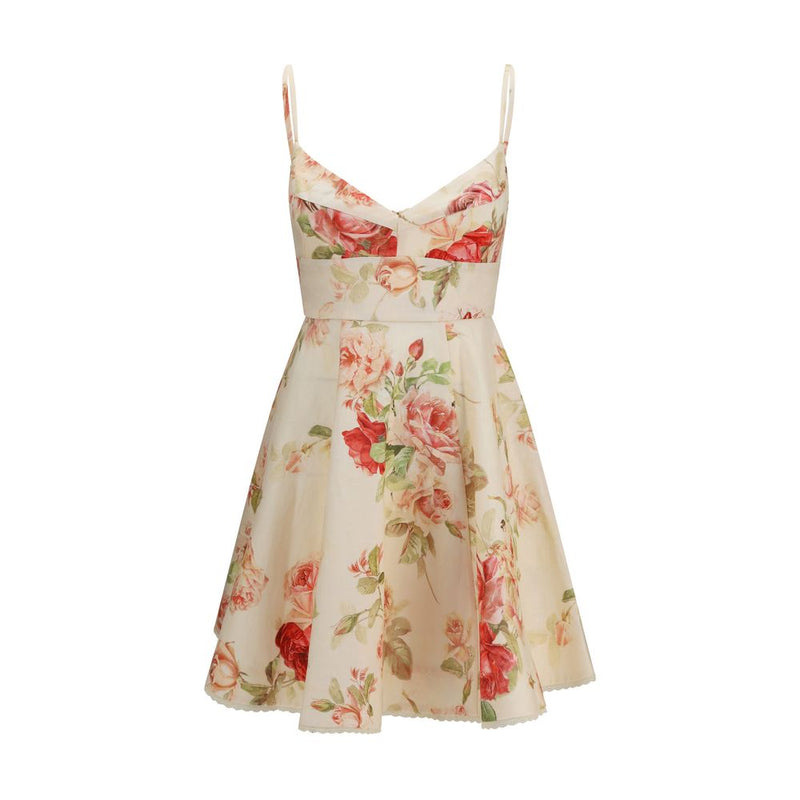 Robe décontractée en lin beige Zimmermann