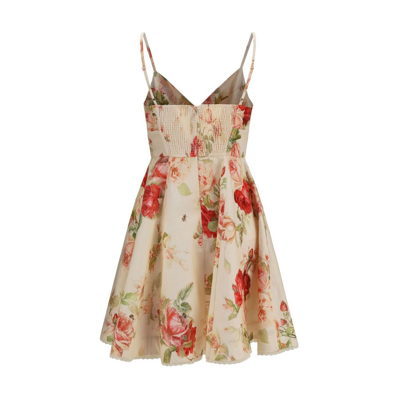 Robe décontractée en lin beige Zimmermann