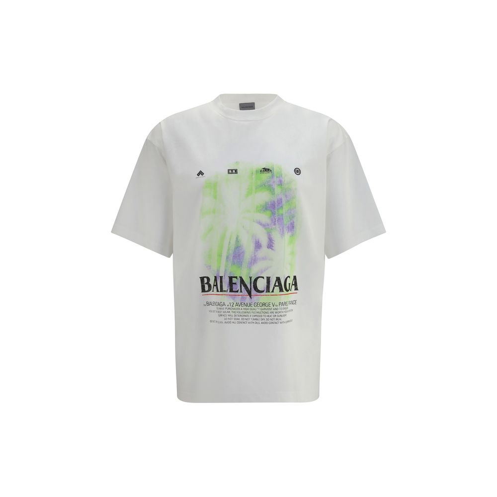Balenciaga White Cotton T-Shirt - Contemporary Design