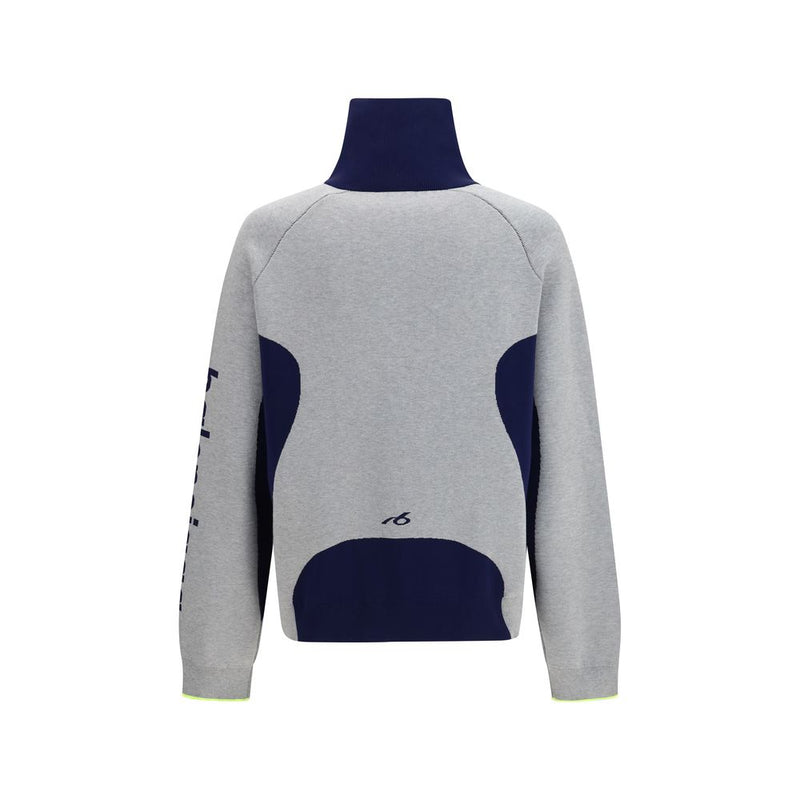 Balenciaga Gray Cotton Sweatshirt - Bodys Zip Knit Sweater