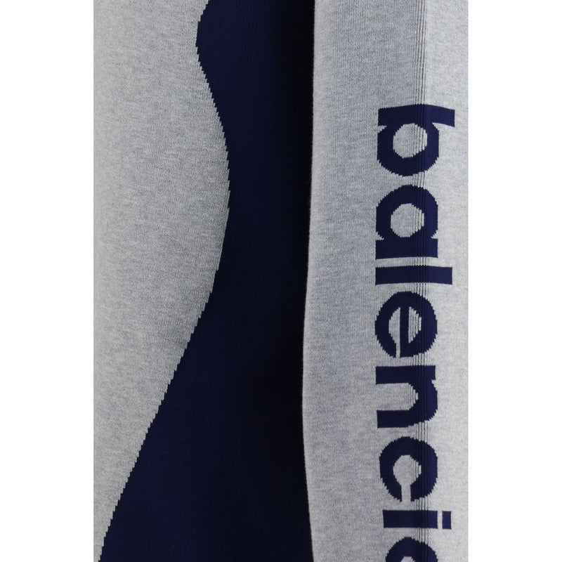 Balenciaga Gray Cotton Sweatshirt - Bodys Zip Knit Sweater