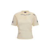 T-shirt Balenciaga en coton beige