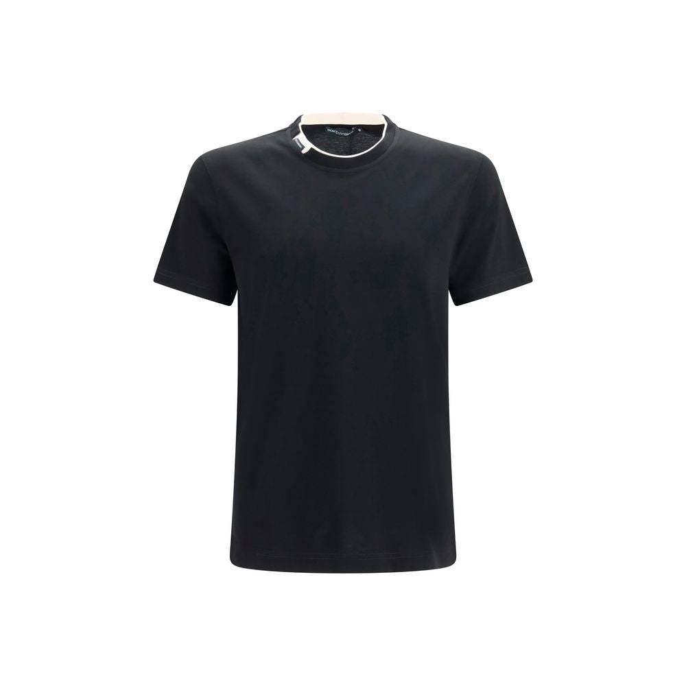 T-shirt noir en coton Dolce & Gabbana