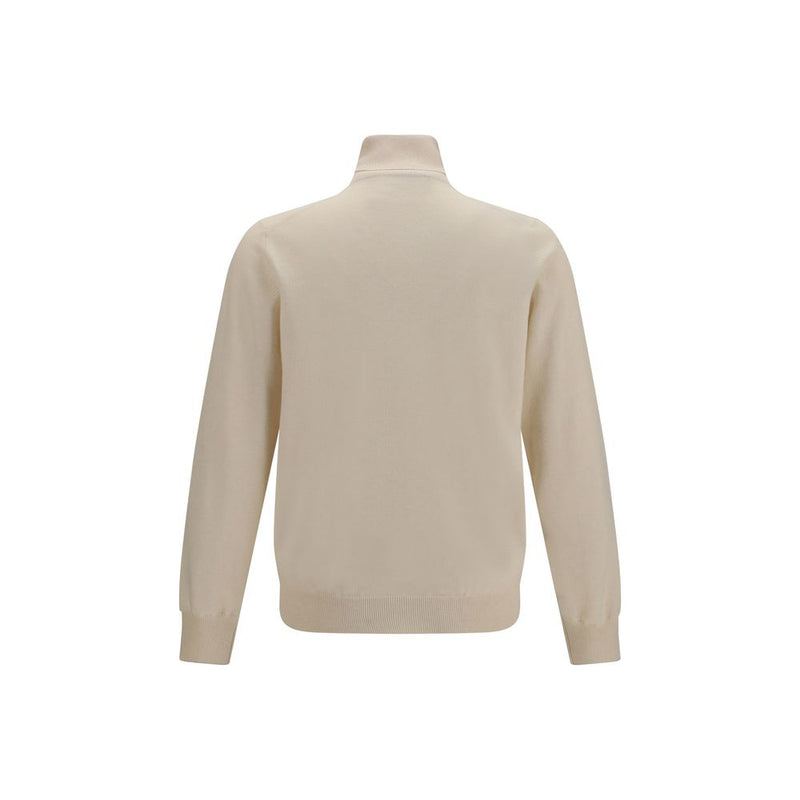 Brunello Cucinelli Beige Cashmere Turtleneck Sweater