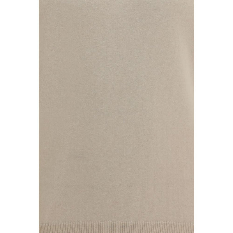 Brunello Cucinelli Beige Cashmere Turtleneck Sweater