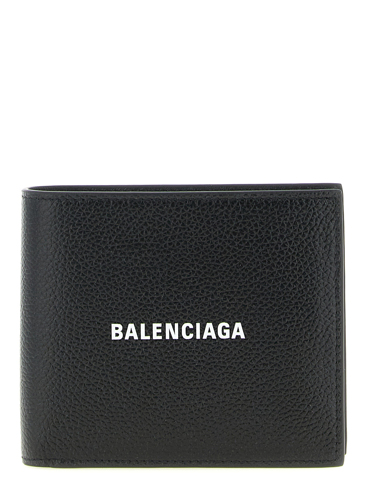 Portefeuille Balenciaga en cuir de veau noir