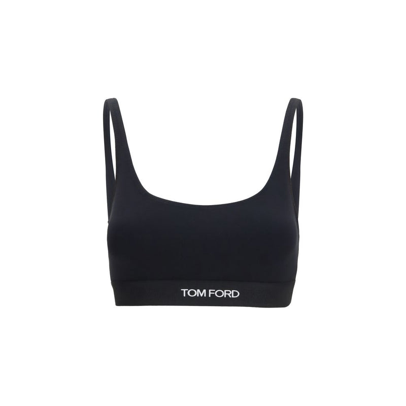 Soutien-gorge de sport noir en modal Tom Ford