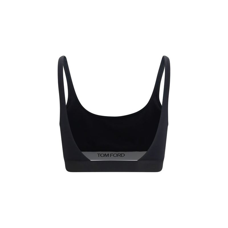 Soutien-gorge de sport noir en modal Tom Ford