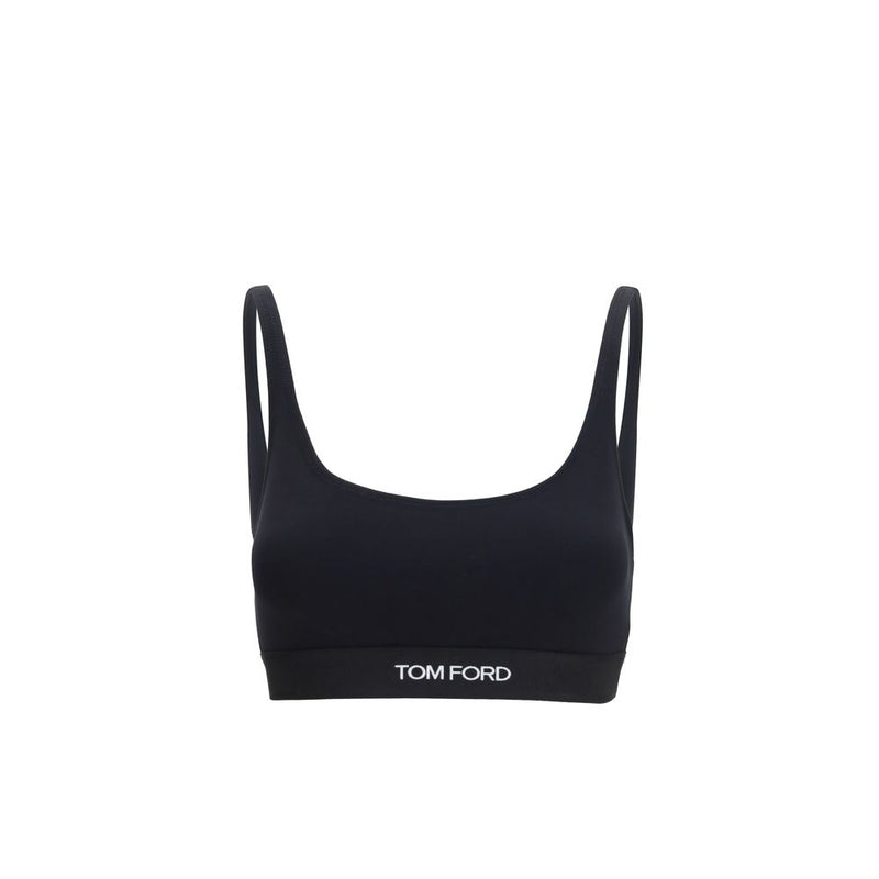 Soutien-gorge de sport noir en modal Tom Ford