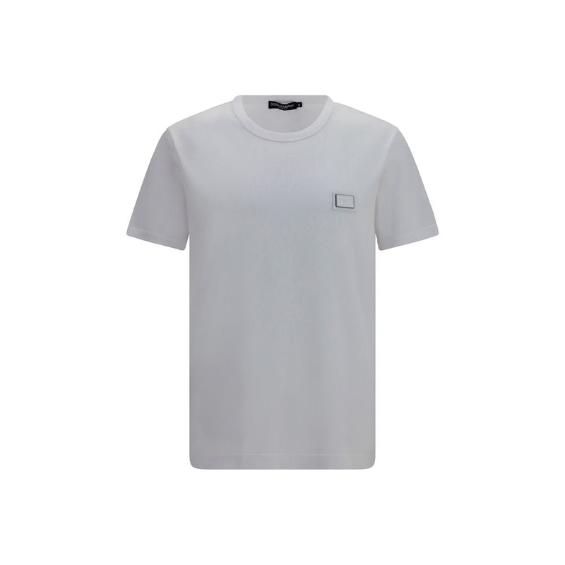 Dolce & Gabbana White Cotton T-Shirt for Men
