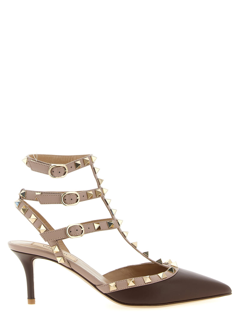 Escarpins Valentino Garavani en Cuir d'Agneau Multicolore à Talon Moyen