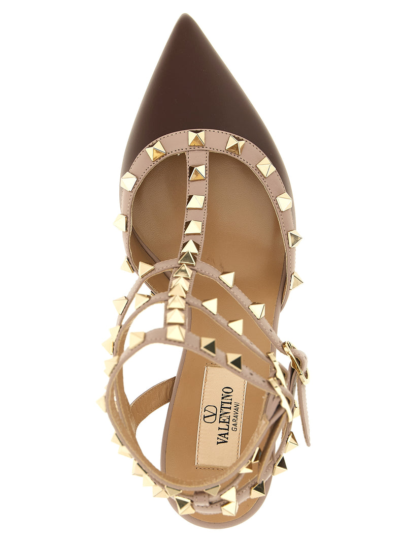 Escarpins Valentino Garavani en Cuir d'Agneau Multicolore à Talon Moyen