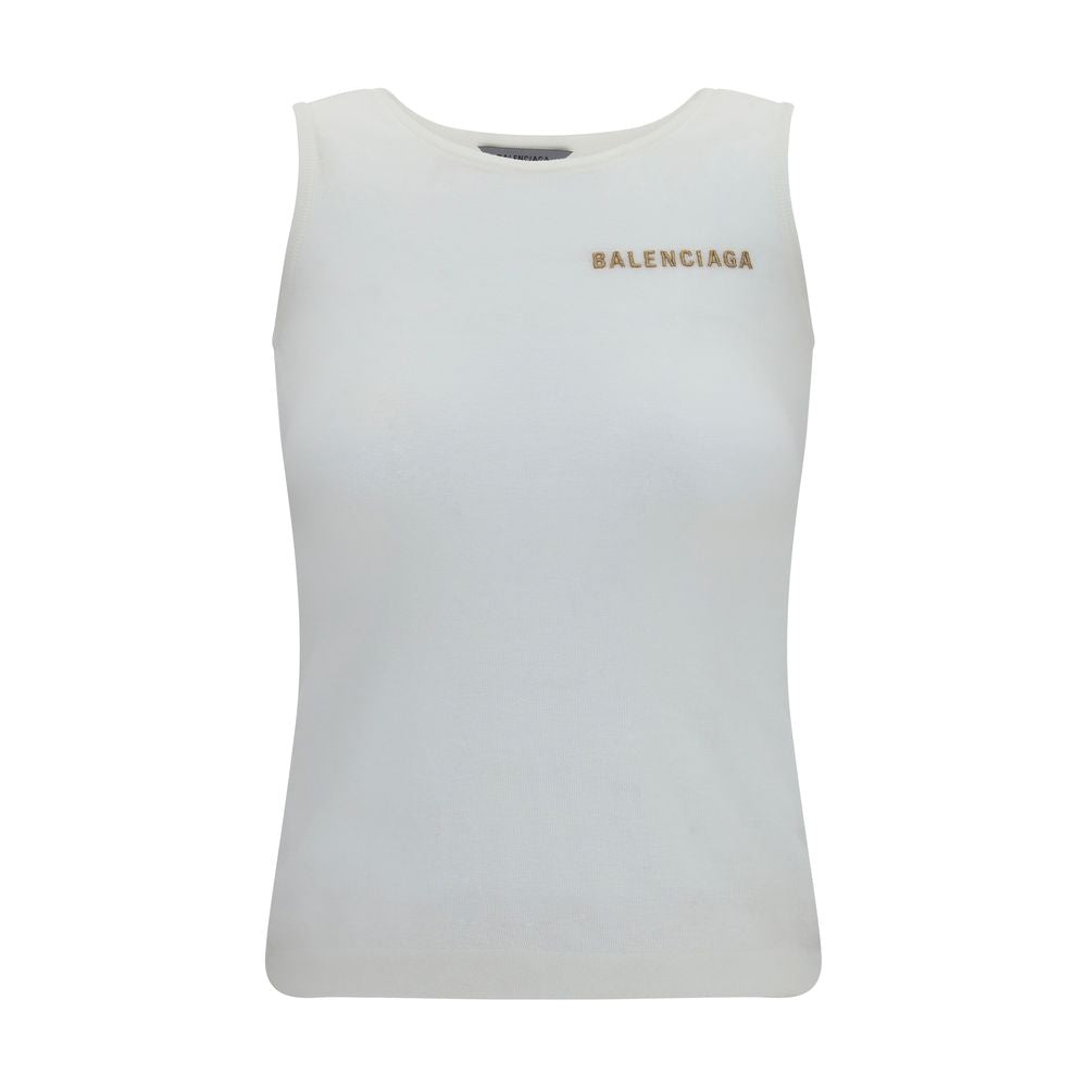 Débardeurs Balenciaga en coton blanc