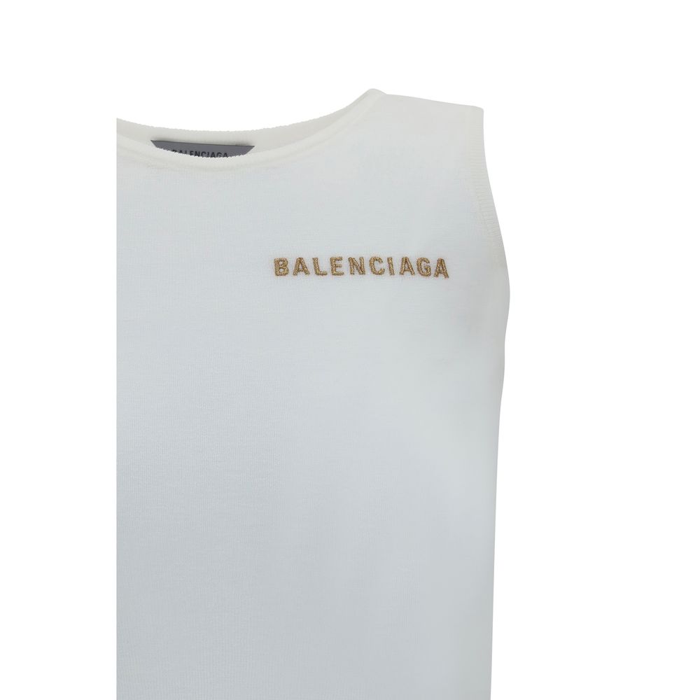 Débardeurs Balenciaga en coton blanc