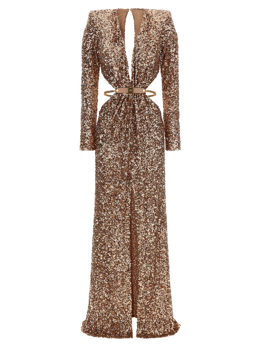 Robe longue multicolore en polyester Elisabetta Franchi