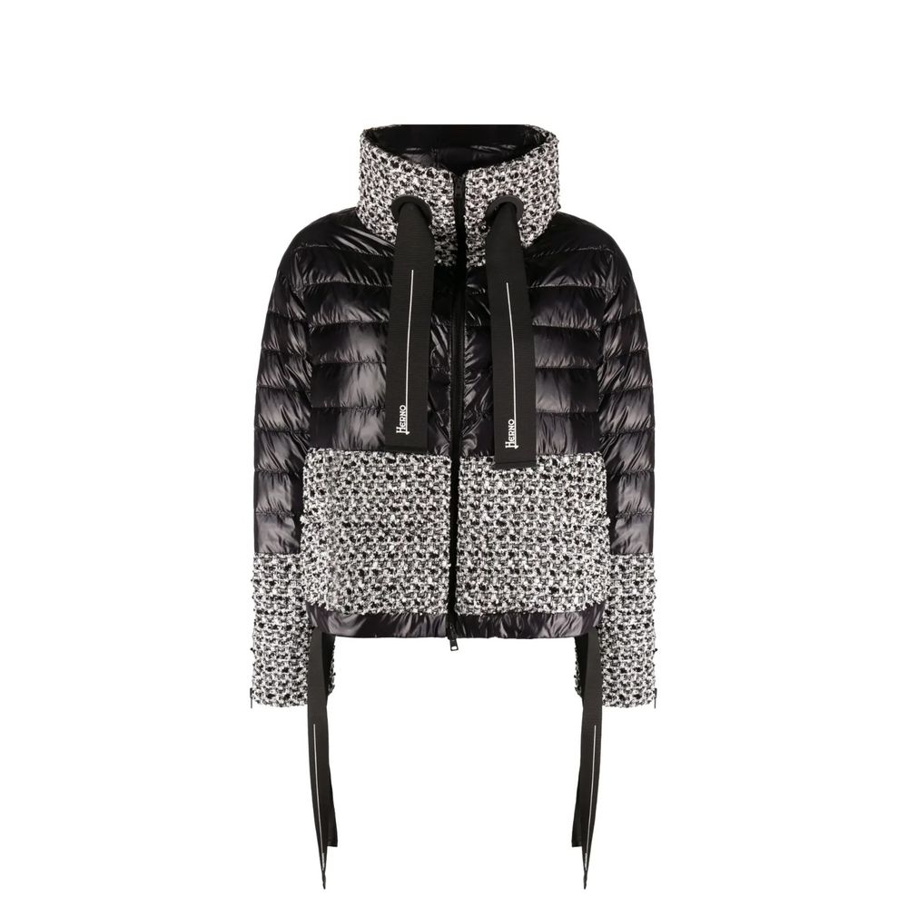 Herno Black Polyamide Full-Length Jacket for Women