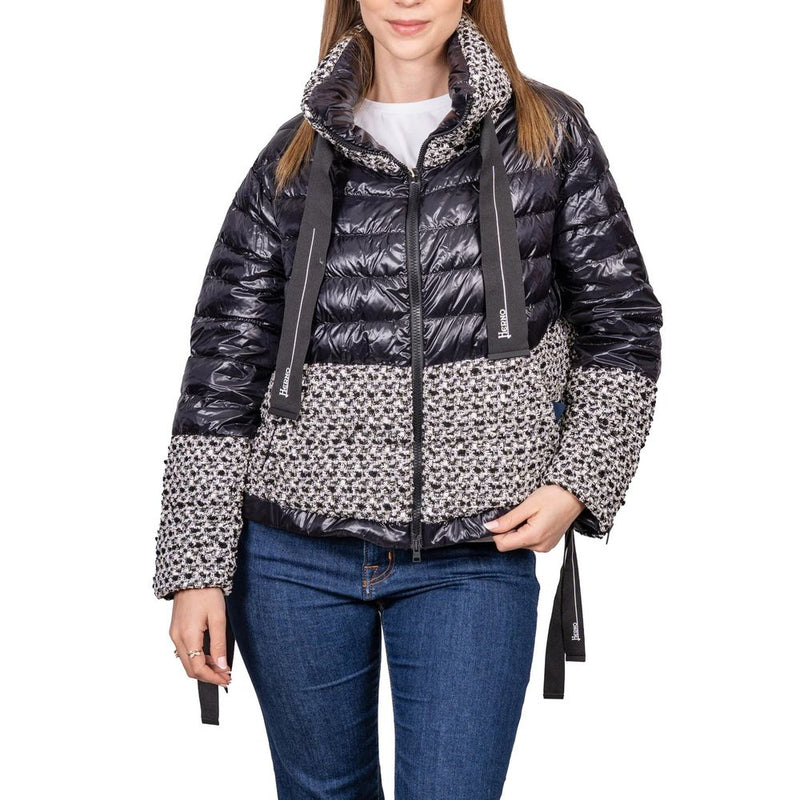 Herno Black Polyamide Full-Length Jacket for Women