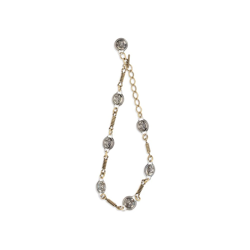 Collier en laiton argenté Versace