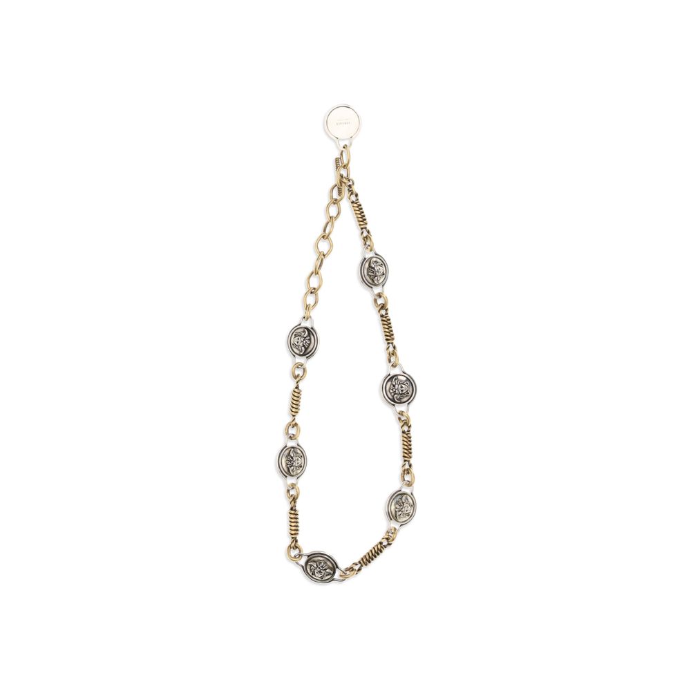 Collier en laiton argenté Versace