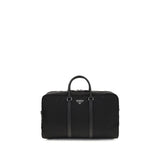 Prada Black Recycled Polyamide Travel Bag
