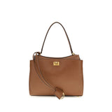 Sac bandoulière Balenciaga Bos Taurus en cuir de veau marron