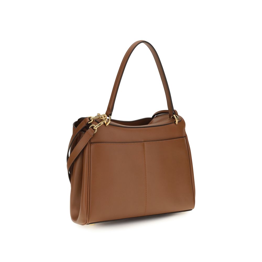 Sac bandoulière Balenciaga Bos Taurus en cuir de veau marron
