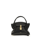 Sac à main Balmain en cuir de veau noir Bos Taurus
