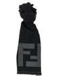 Fendi Black Virgin Wool Scarf