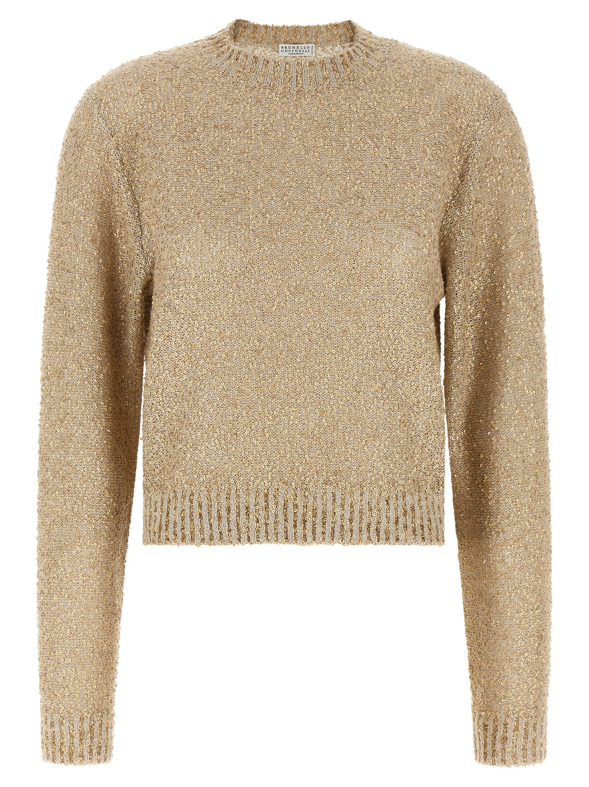 Brunello Cucinelli Gold Linen Cardigan
