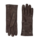 Gants en cuir marron Max Mara