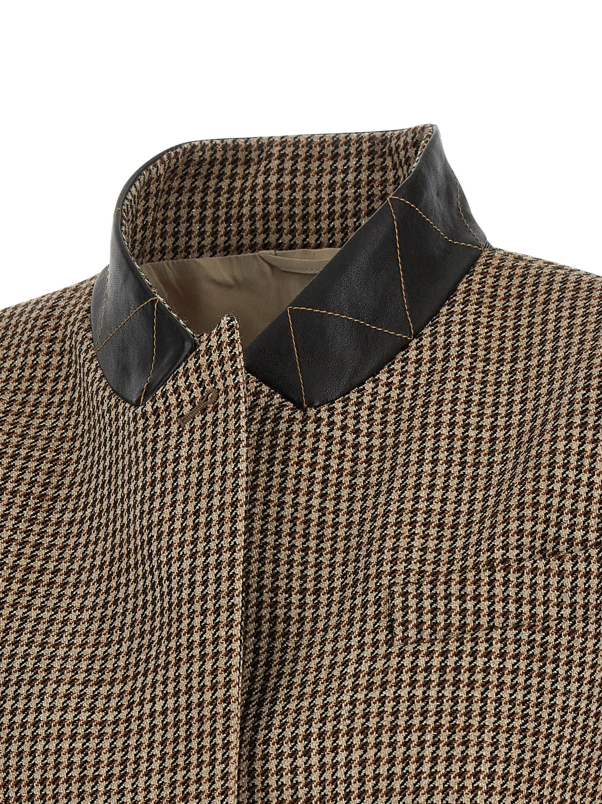 Brunello Cucinelli Gilet sans manches beige en laine vierge