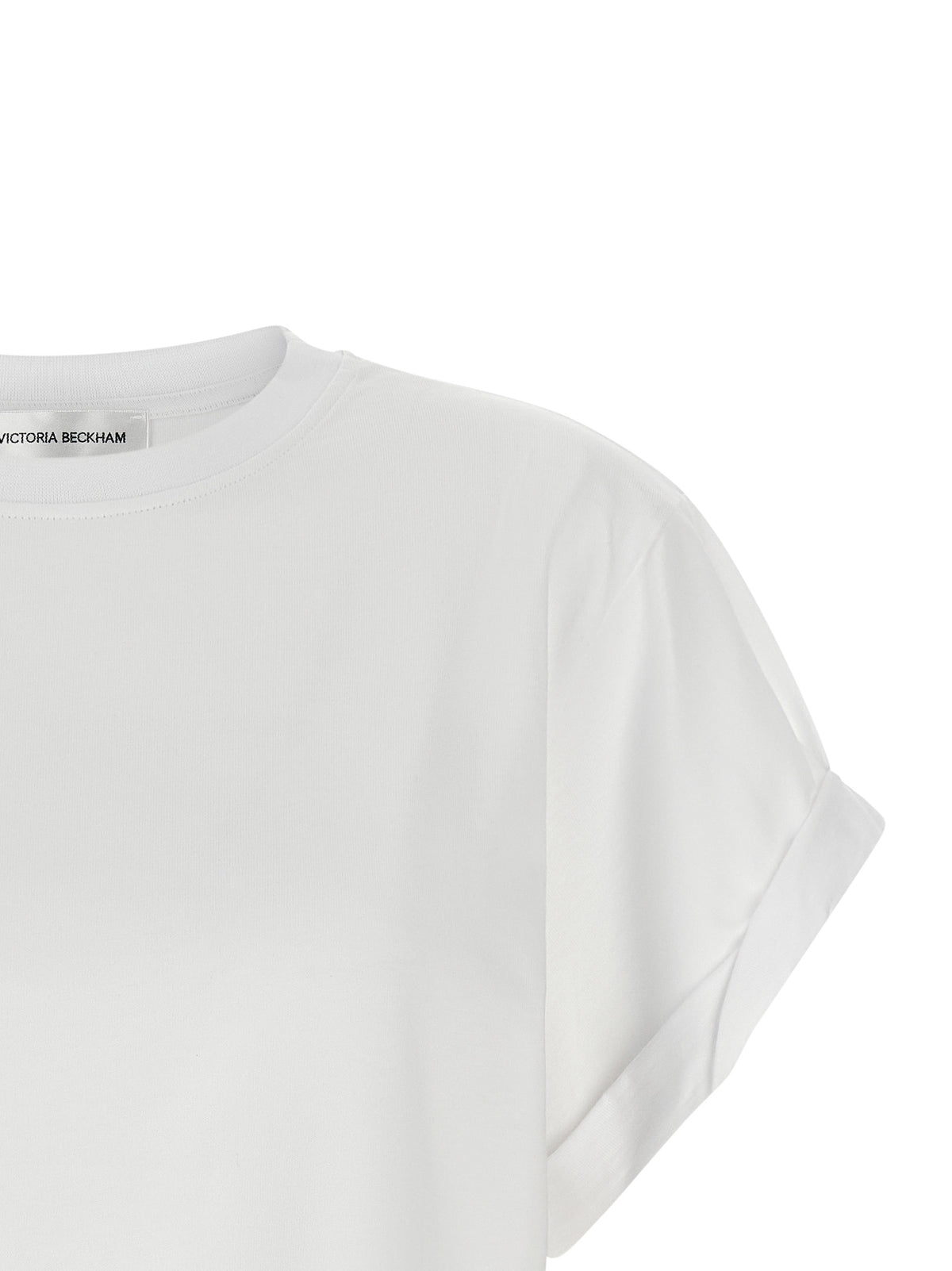 Victoria Beckham Tilly White Cotton T-Shirt for Women