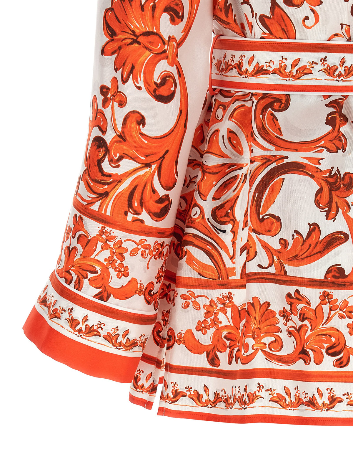Dolce & Gabbana Orange Silk Blouse - Vanity Model