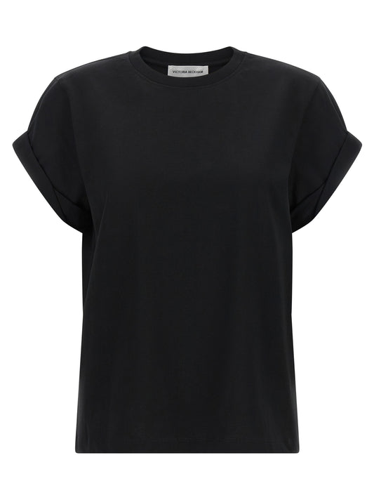 Victoria Beckham Tilly Black Cotton T-Shirt
