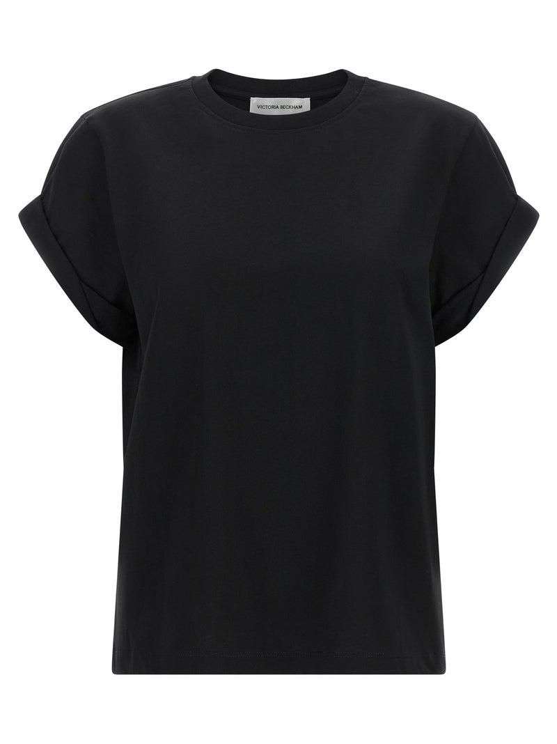 Victoria Beckham Tilly Black Cotton T-Shirt for Women