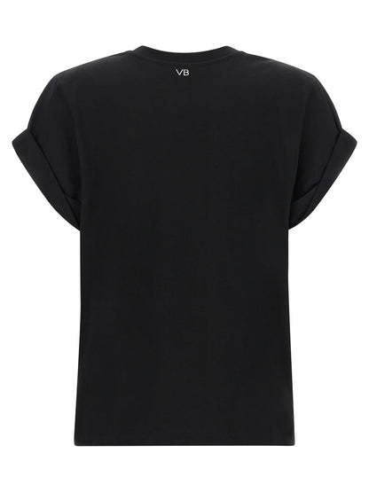 Victoria Beckham Black Cotton T-Shirt