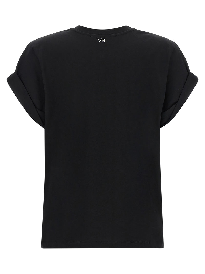 Victoria Beckham Tilly Black Cotton T-Shirt for Women