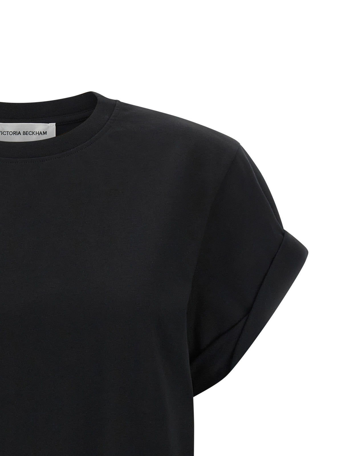 Victoria Beckham Tilly Black Cotton T-Shirt
