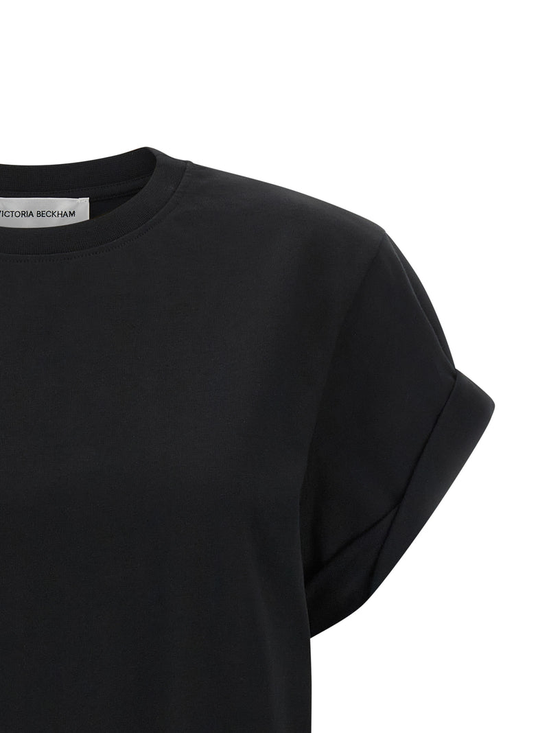 Victoria Beckham Tilly Black Cotton T-Shirt for Women