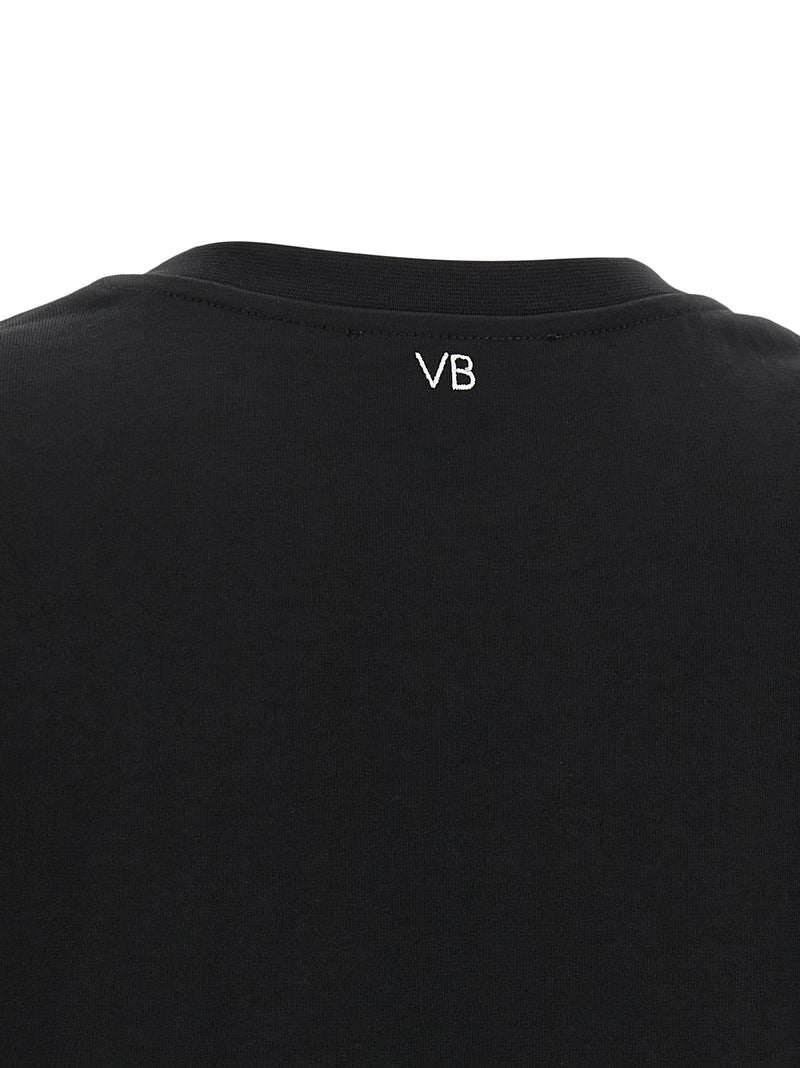 Victoria Beckham Tilly Black Cotton T-Shirt for Women