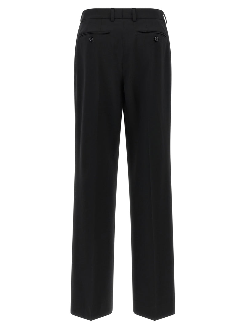 Dolce & Gabbana Black Virgin Wool Casual Pants